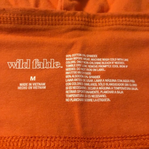 Ladies Wild Fable Jogging Pants Color Orange Block From Vietnam NWT - Picture 3 of 4